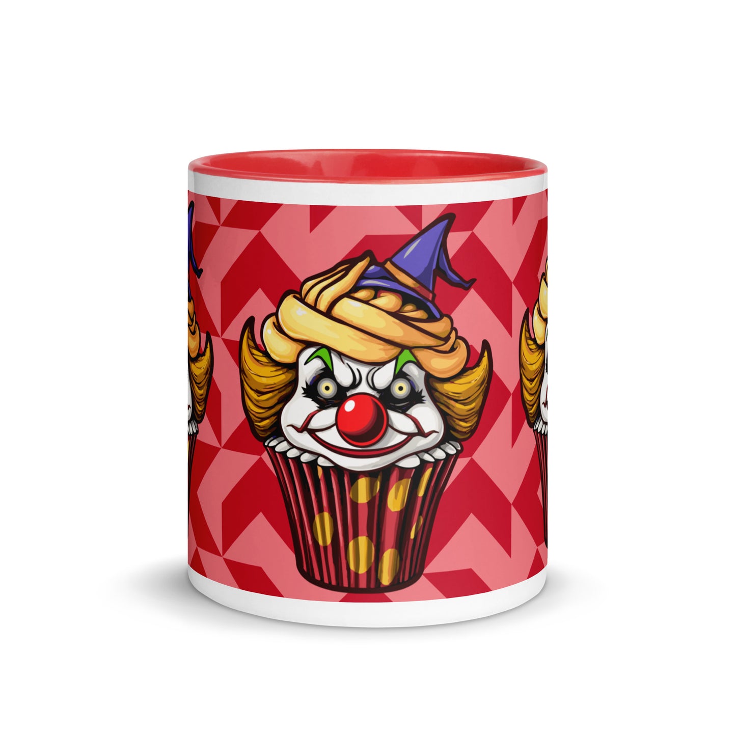 Clown Cupcake with witch hat Mug with Color Inside