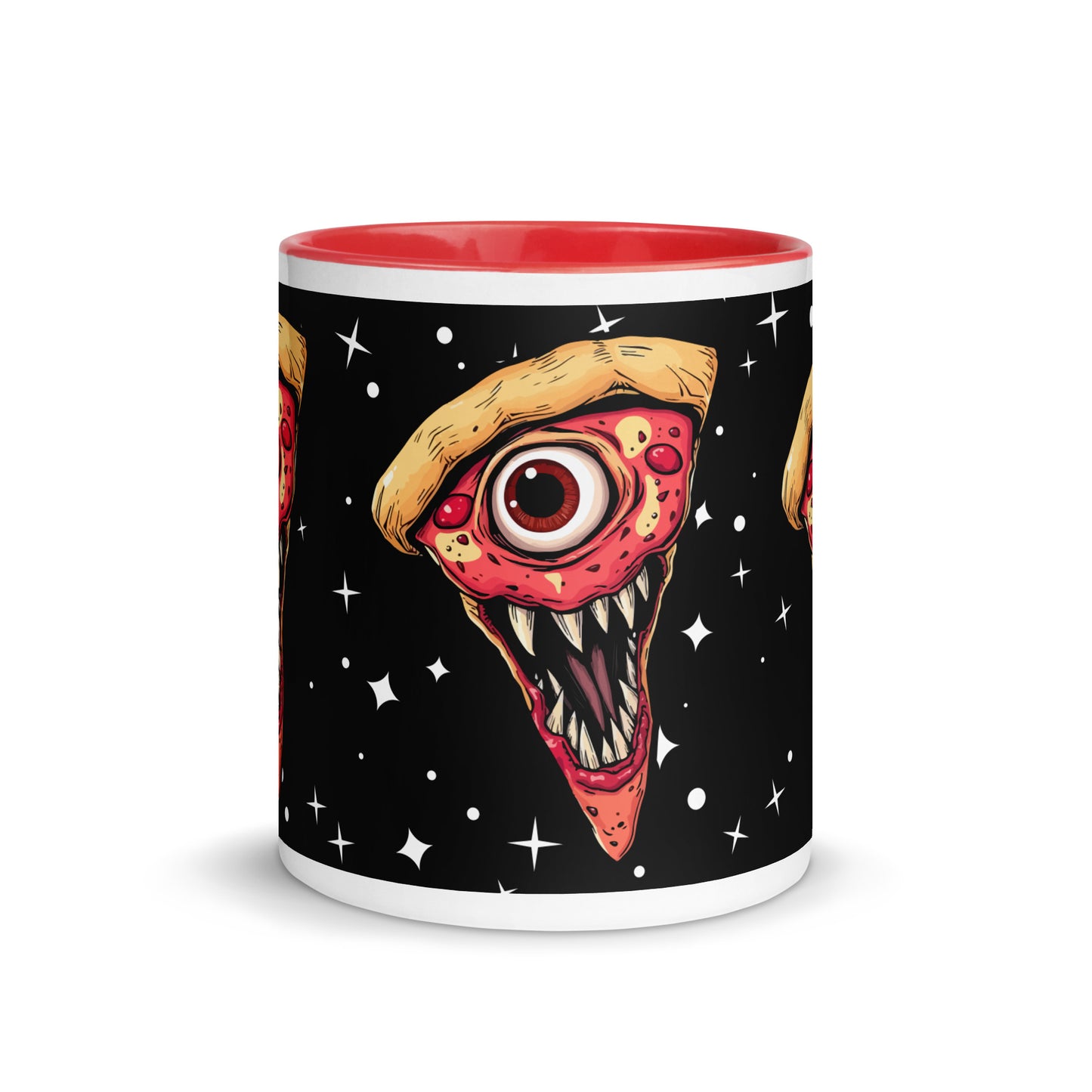 Funny pizza slice Mug with Color Inside