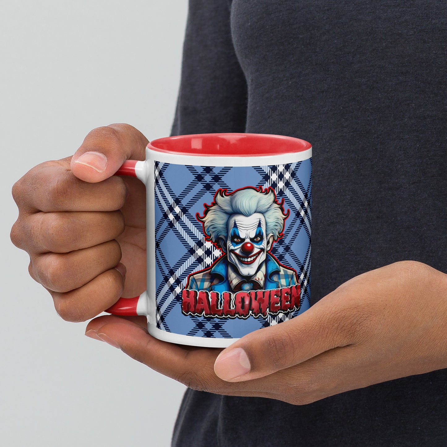 Halloween Creepy Clown Mug with Color Inside