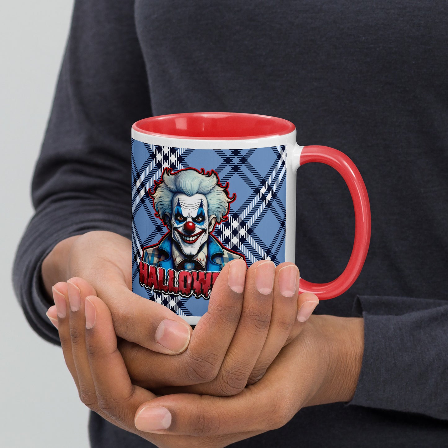 Halloween Creepy Clown Mug with Color Inside