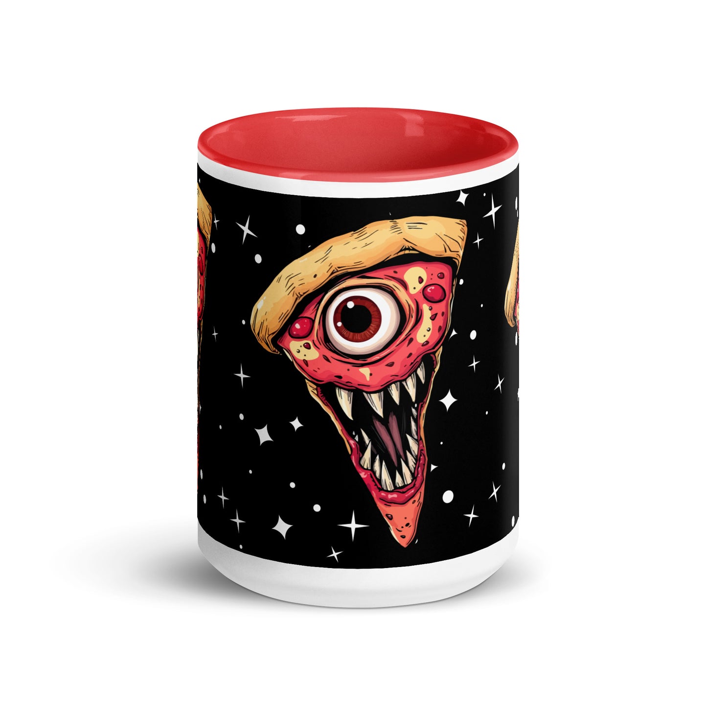 Funny pizza slice Mug with Color Inside