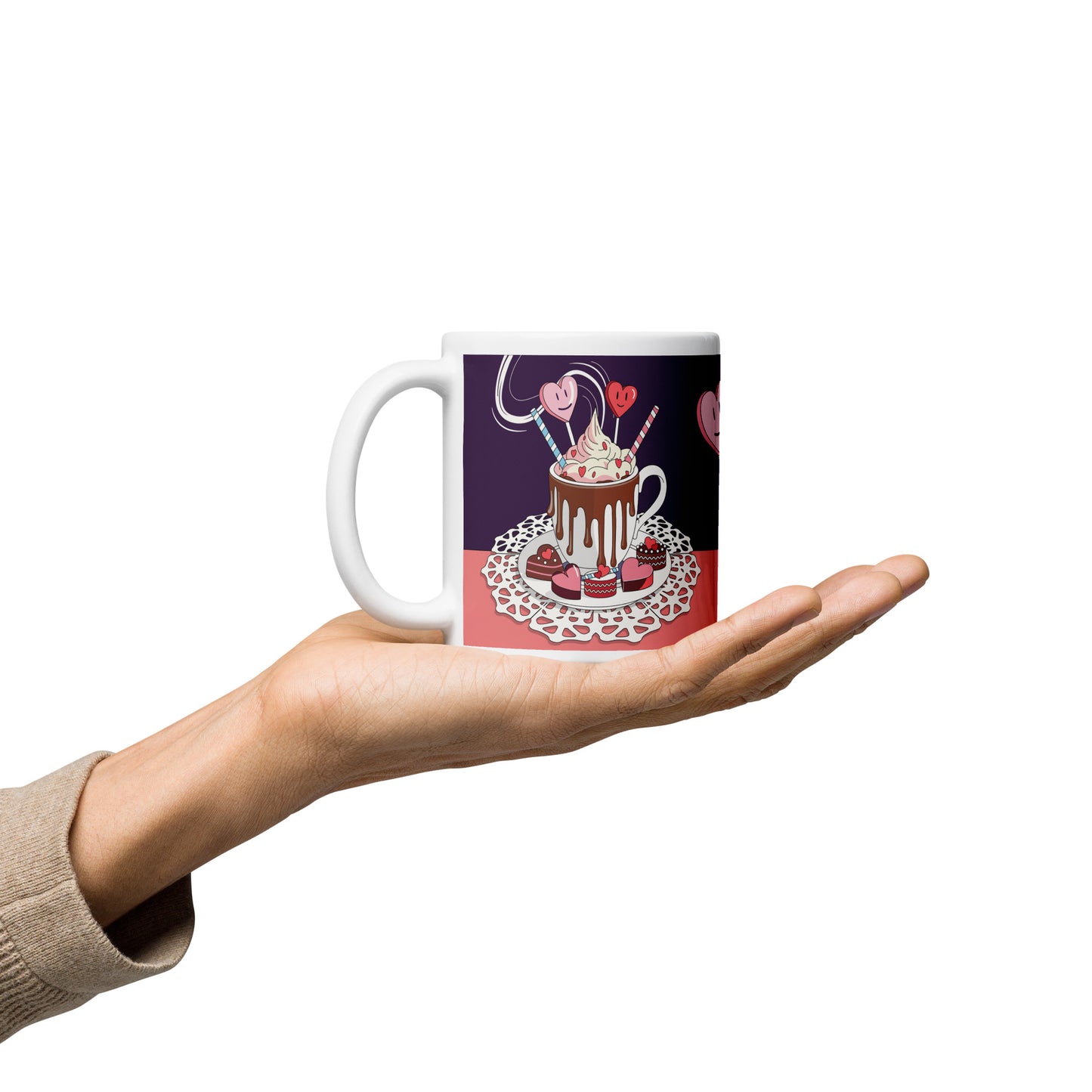 A cozy cup of love glossy mug - 11 oz