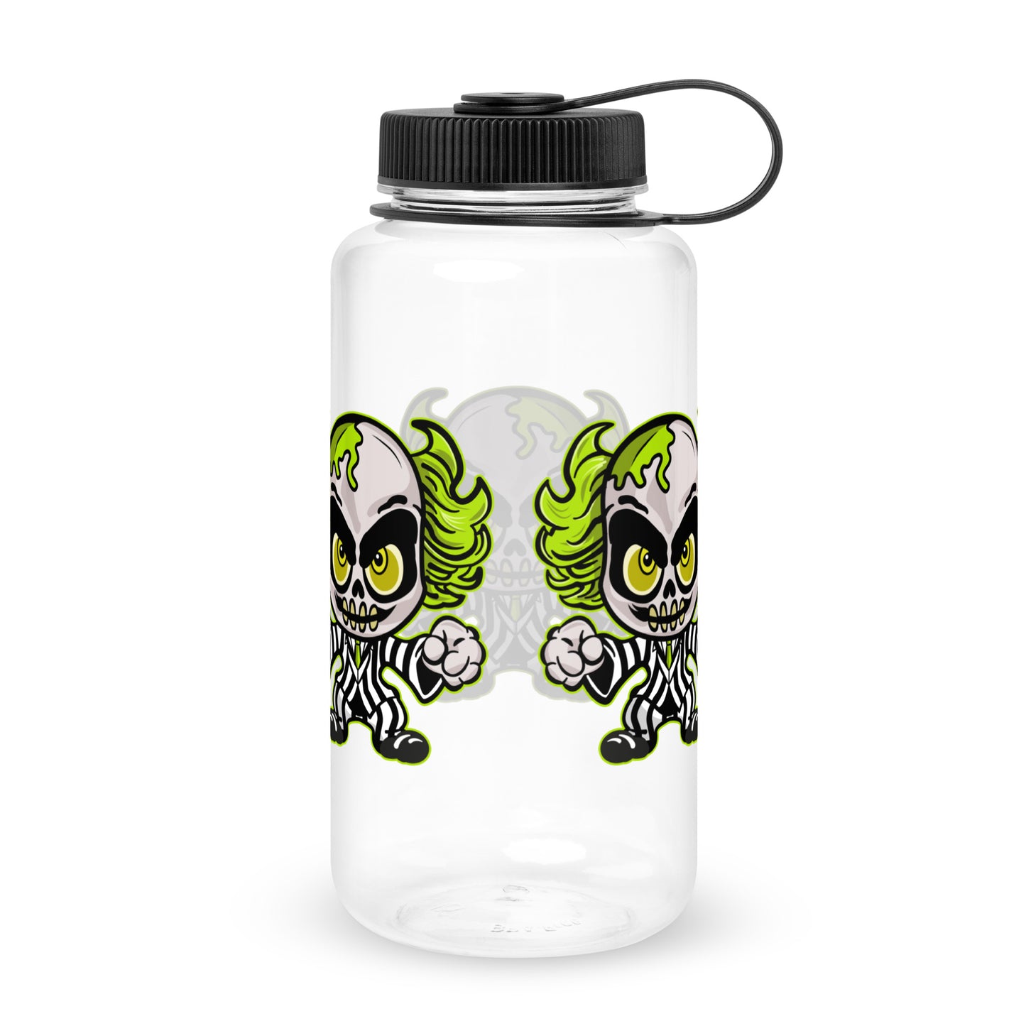 Beetlejuice Cute Character wide mouth plastic water bottle