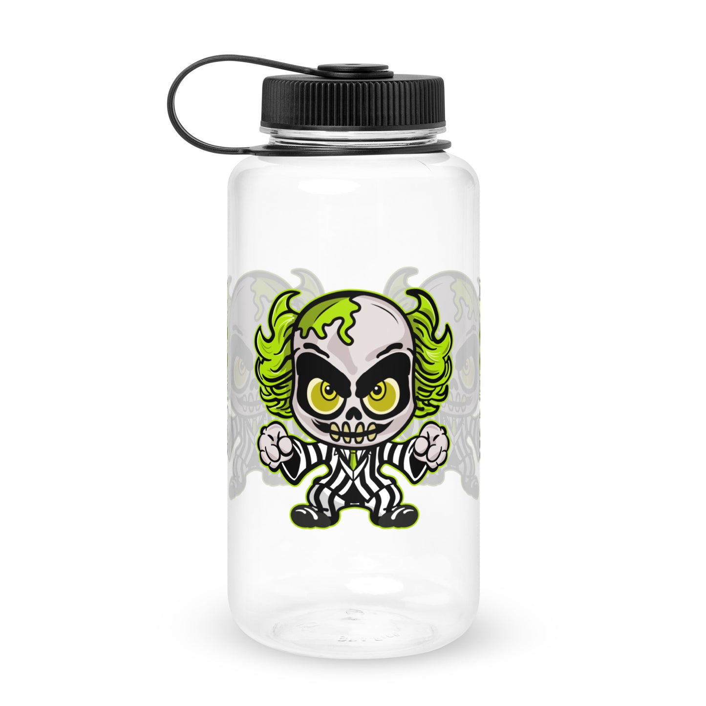 Beetlejuice Cute Character wide mouth plastic water bottle