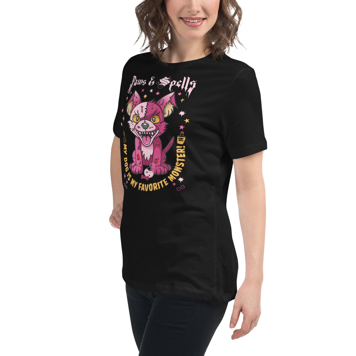 The Creepy Cute Plush Dog Women's Relaxed T-Shirt