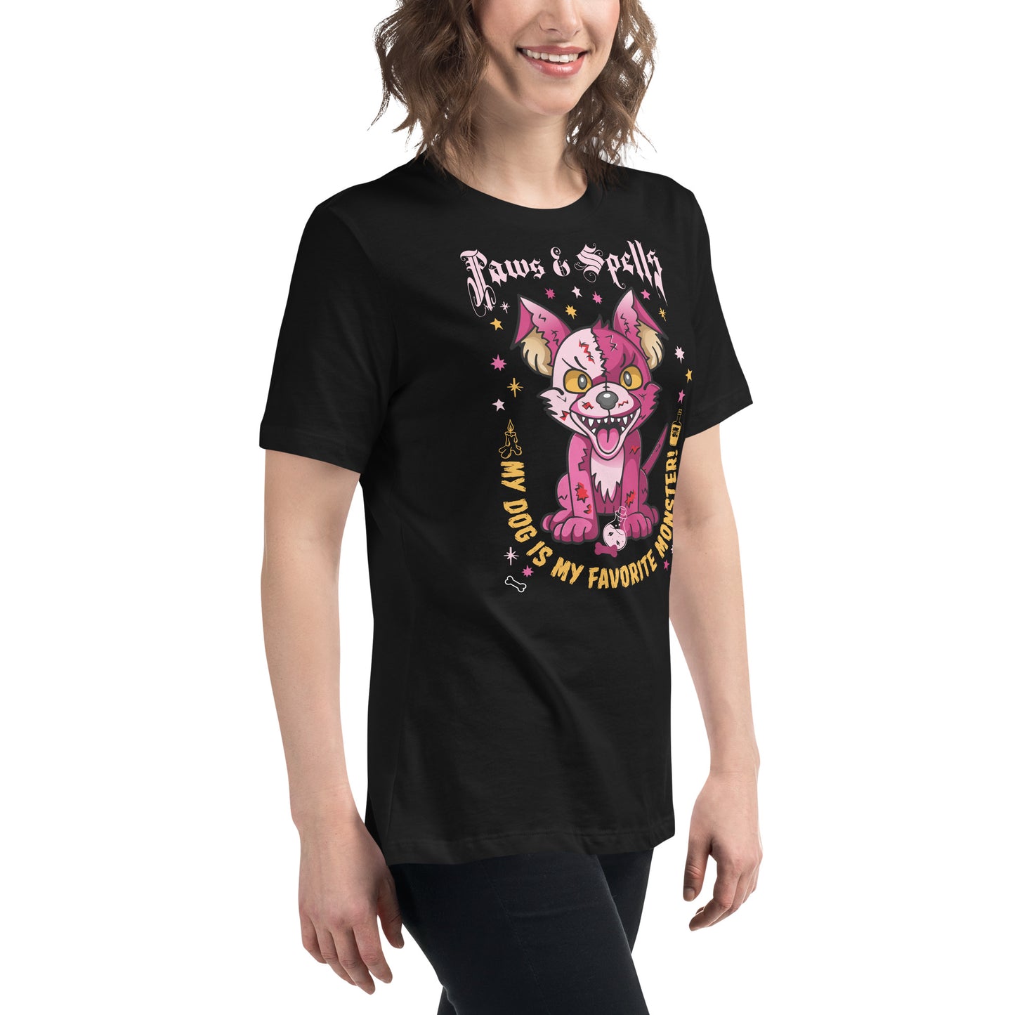 The Creepy Cute Plush Dog Women's Relaxed T-Shirt